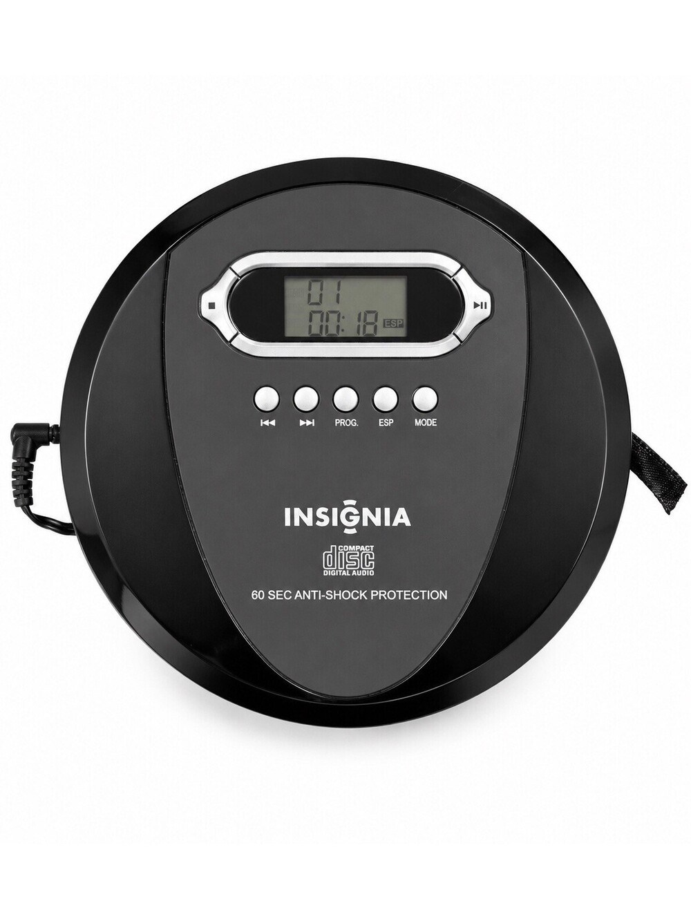 Insignia Portable CD Player NS-P4112 60 Second Anti-Shock TESTED/WORKING Great